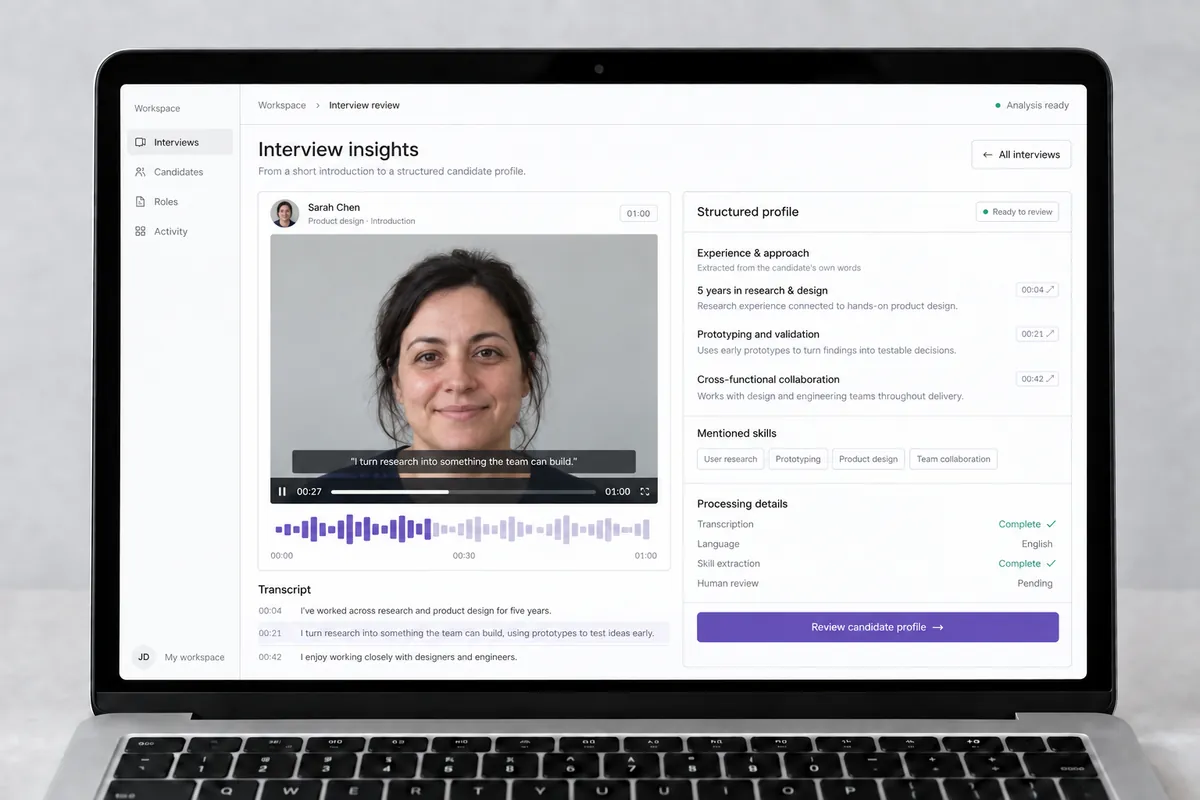 Spotly video recruitment